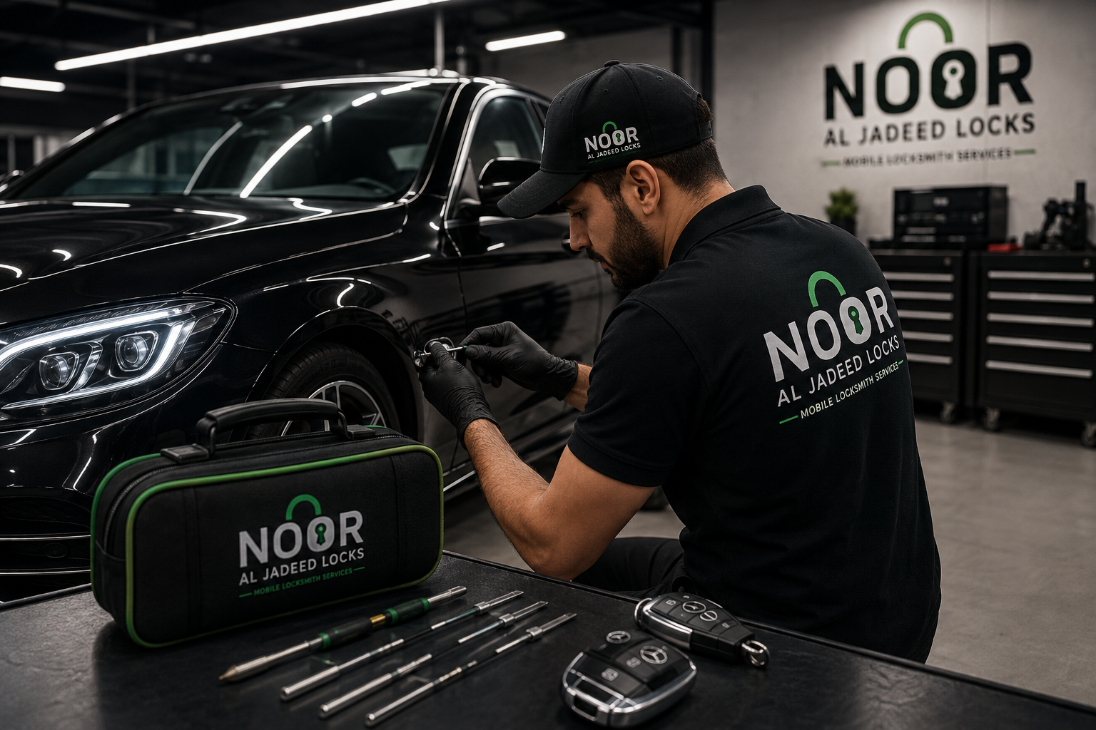 Professional mobile car locksmith service in Dubai